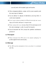 Preview for 7 page of PowerWalker VFI 10000TCP 3/1 Manual