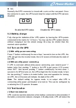 Preview for 25 page of PowerWalker VFI 1000RT User Manual