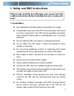 Preview for 4 page of PowerWalker VFI 1000T LCD Manual