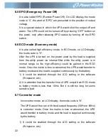 Preview for 25 page of PowerWalker VFI 1000T LCD Manual