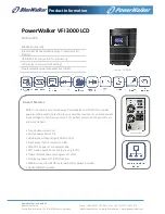 PowerWalker VFI 3000 LCD Technical  Details preview