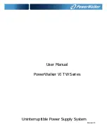 Preview for 1 page of PowerWalker VI TW 1.1K User Manual