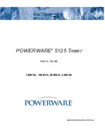 Powerware 5125 Tower User Manual preview