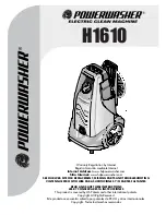 PowerWasher h1610 User Manual preview