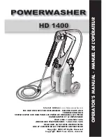 PowerWasher HD 1400 Operator'S Manual preview