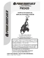 Preview for 1 page of PowerWasher PW2420 Instruction Manual