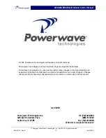 Preview for 2 page of Powerwave Technologies G3S-800-180-29 Installation & Service Manual