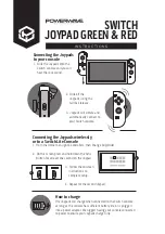 Preview for 2 page of PowerWave SWITCH JOYPAD GREEN & RED Instructions