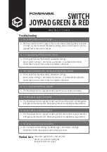 Preview for 3 page of PowerWave SWITCH JOYPAD GREEN & RED Instructions