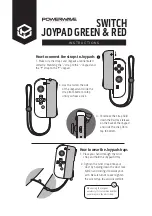 Preview for 4 page of PowerWave SWITCH JOYPAD GREEN & RED Instructions