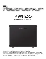 Preview for 1 page of Powerwerks PW112-S Owner'S Manual