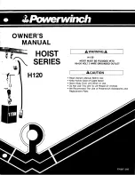 POWERWINCH H120 Series Owner'S Manual preview