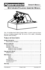 POWERWINCH P55000 Owner'S Manual preview