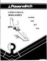 POWERWINCH WINDLASSES 500 Owner'S Manual preview