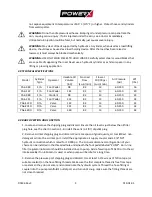 Предварительный просмотр 3 страницы Powerx PA6 Series Instruction Sheet