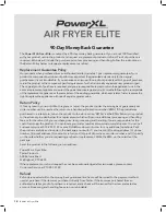 Preview for 18 page of PowerXL AIR FRYER ELITE GLA-502S Owner'S Manual