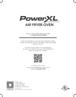 Preview for 20 page of PowerXL CM-001 Owner'S Manual