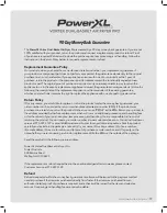 Preview for 19 page of PowerXL DUAF-005 Owner'S Manual