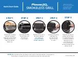 PowerXL Smokeless Grill Quick Start Manual предпросмотр