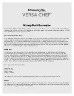 Preview for 19 page of PowerXL Versa Chef MC-001 Owner'S Manual