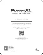 Preview for 16 page of PowerXL Vortex Air Fryer Plus HF-1096LCD Owner'S Manual