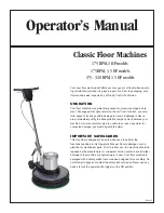 Powr-Flite 175 RPM 1 HP models Operator'S Manual preview