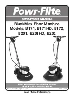 Powr-Flite BlackMax B171 Operator'S Manual предпросмотр