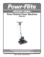 Powr-Flite ORB1420 Operator'S Manual preview