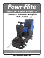 Предварительный просмотр 1 страницы Powr-Flite PAS26R Operators Manual & Parts Lists