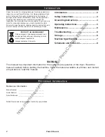 Предварительный просмотр 2 страницы Powr-Flite PDH1 Operators Manual & Parts Lists