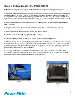 Preview for 6 page of Powr-Flite PE060-G15-U Operator'S Manual