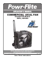 Powr-Flite Powr-Dryer Standard F5 Series Operator'S Manual preview