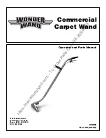 Preview for 1 page of Powr-Flite WONDER WAND Operator And Parts Manual