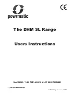 Powrmatic DHM SL User Instructions предпросмотр