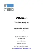 PP Systems WMA-5 Operation Manual preview