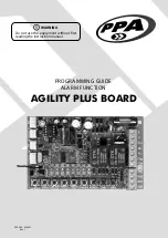 PPA AGILITY PLUS Programming Manual предпросмотр