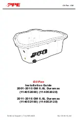 Preview for 1 page of PPE Oil Pan Installation Manual