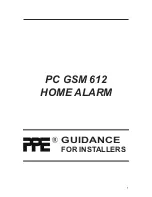 Preview for 1 page of PPE PC GSM 612 Installer'S Manual