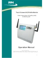 Предварительный просмотр 1 страницы PPM Touch Screen IAQ Profile Monitor Operation Manual