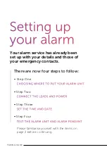 Preview for 6 page of PPP Taking Care Your Personal Alarm Setup & User Manual