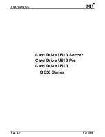 PQI Card Drive U510 Pro Product Manual preview