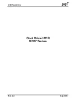 PQI Cool Drive U310 Product Manual preview