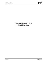 PQI Traveling Disk U230 Product Manual предпросмотр