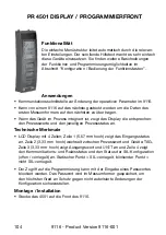 Предварительный просмотр 106 страницы PR Elecronics 9116 Manual