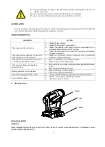 Preview for 5 page of PR Lighting AQUA LED 1800 FRAMING Manual