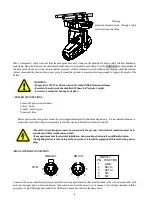 Preview for 6 page of PR Lighting AQUA LED 1800 FRAMING Manual