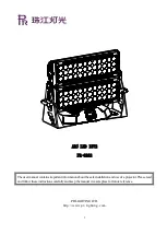 PR Lighting ARC LED 1572 User Manual предпросмотр