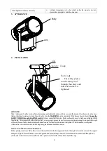 Предварительный просмотр 5 страницы PR Lighting LS 150 Water User Manual