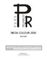 PR Lighting Mega Colour 2500 Product Manual preview