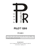 PR Lighting PILOT 1200 User Manual предпросмотр